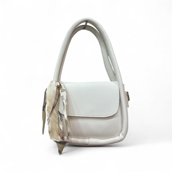 Luna Whisper Handle Bag with Decorative Scarf